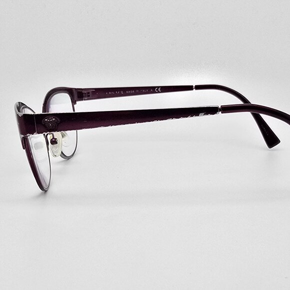 Versace Mod. 1240 1397 Plum Purple Cat Eye Eyeglasses Frame Italy 53-17-140 - Picture 3 of 14